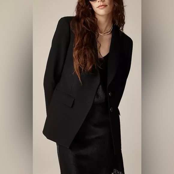J.Crew Madelyn blazer in four-season stretch Black - Size 4 - Picture 1 of 8